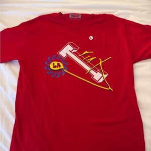 Trinx Red  T Block tee shirt Design
